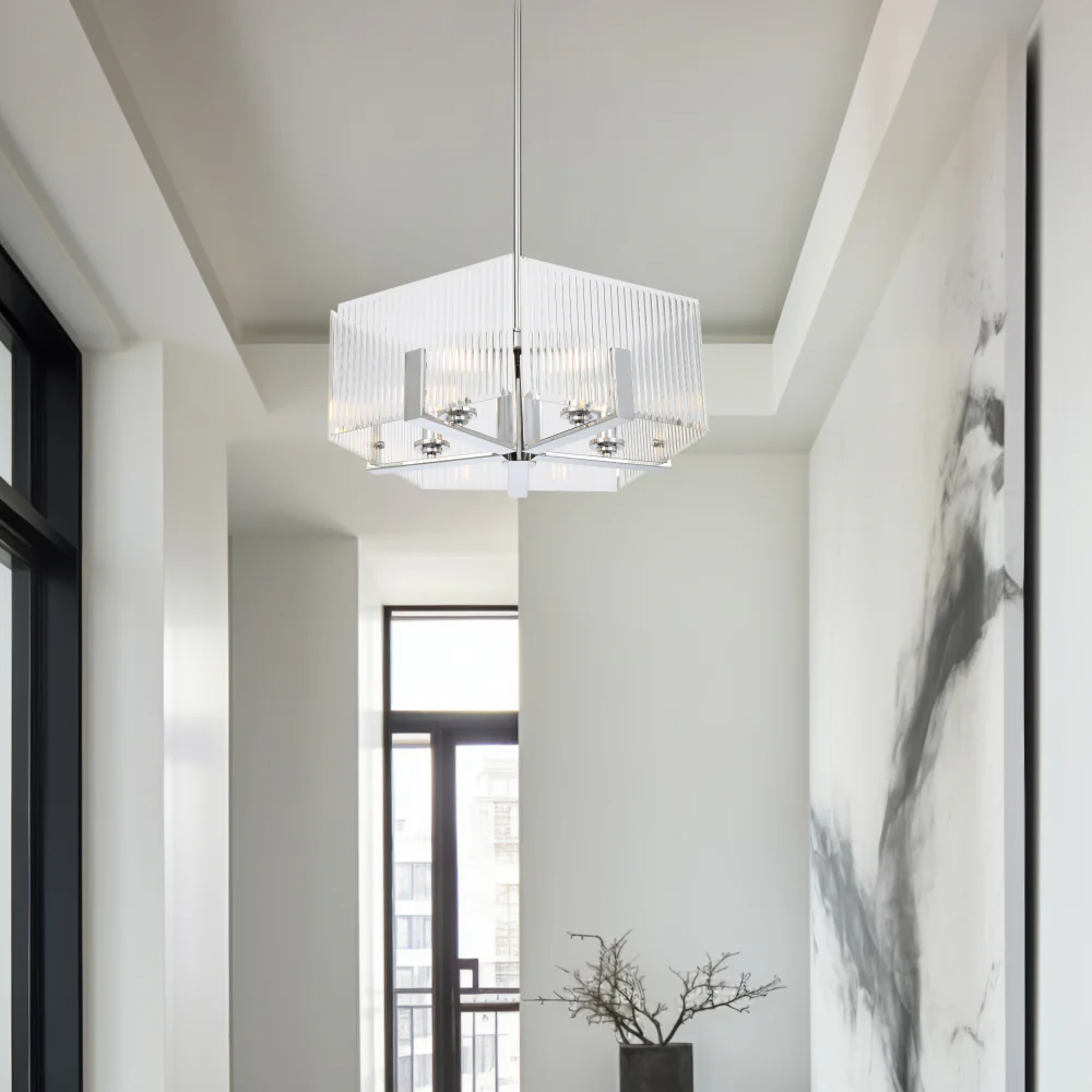 Telbix Pelion 5 Light Pendant Chrome - Image 2