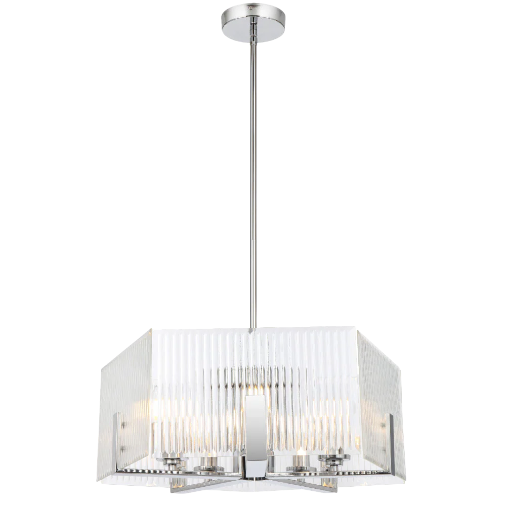 Telbix Pelion 5 Light Pendant Chrome - Image 3
