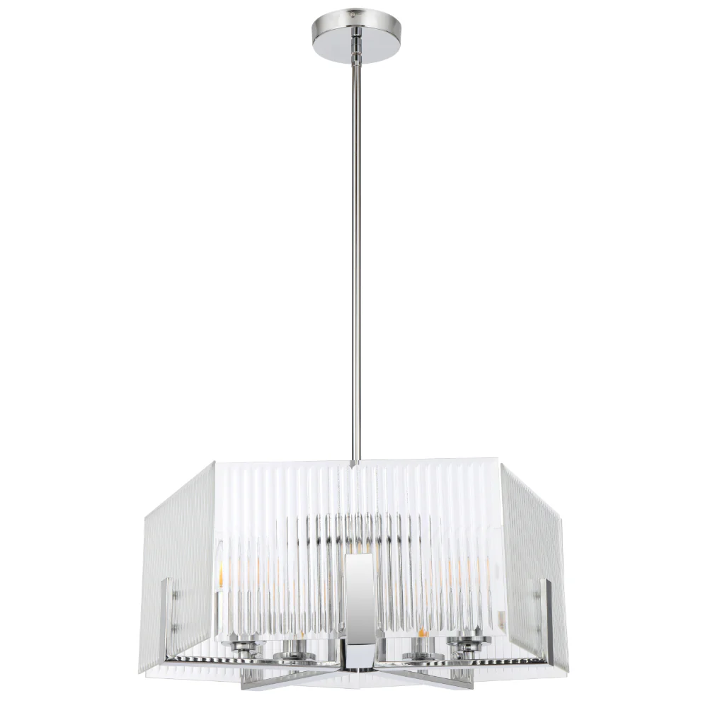 Telbix Pelion 5 Light Pendant Chrome - Image 4