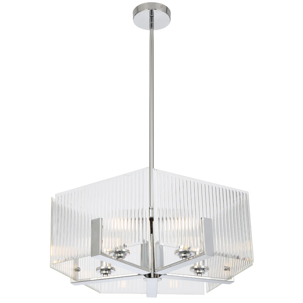 Telbix Pelion 5 Light Pendant Chrome - Image 5