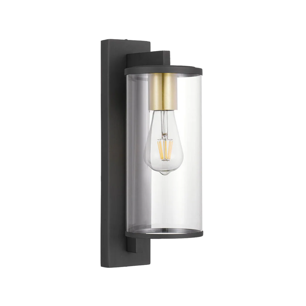 Telbix Perova 40 Exterior Wall Light Black