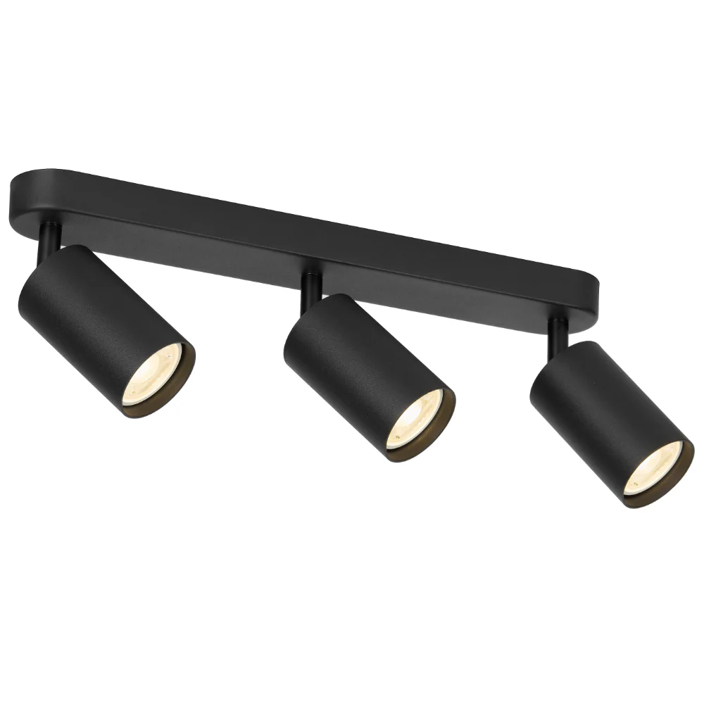 Telbix Picard 3 Light Spotlight Black - Image 2
