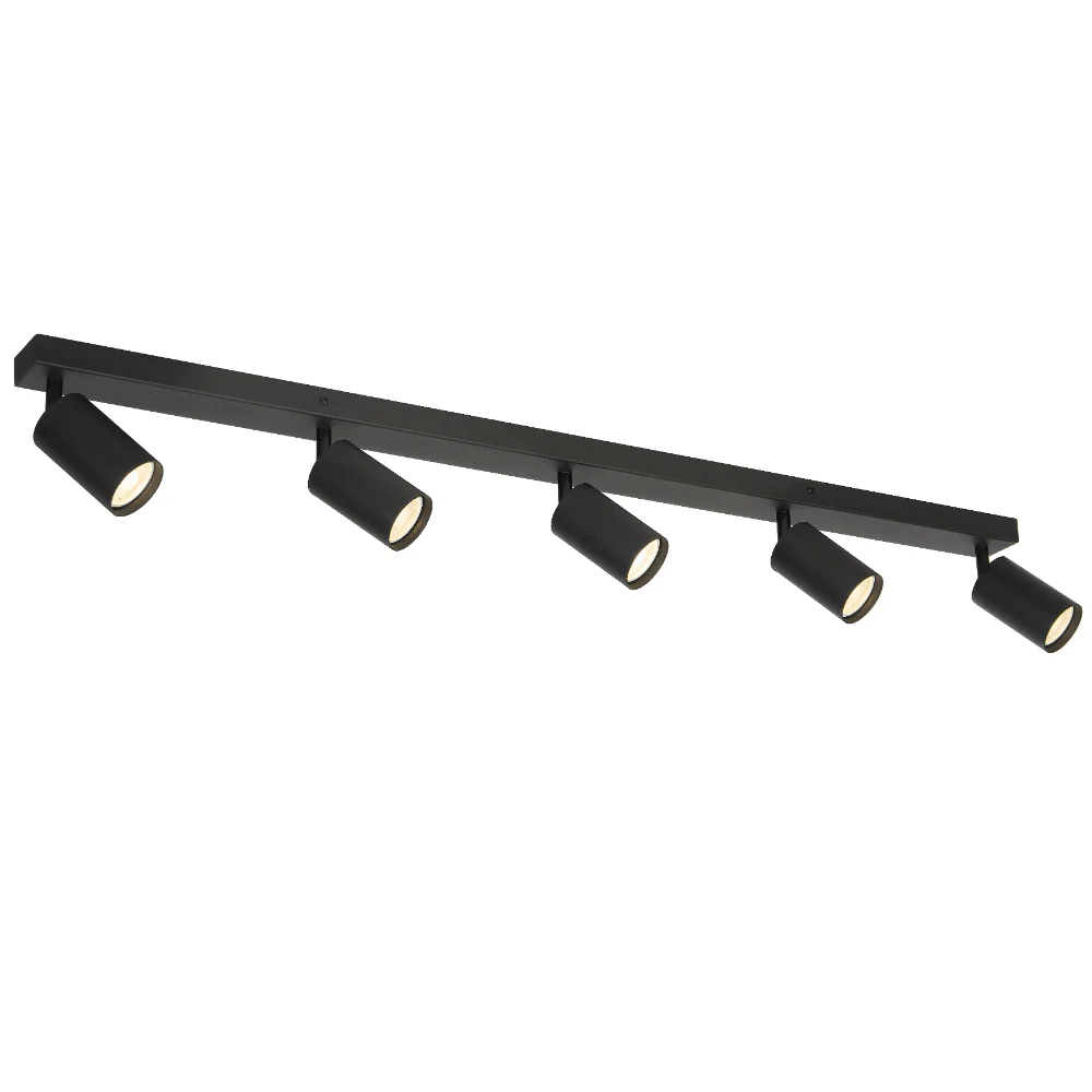 Telbix Picard 5 Light Spotlight Black - Image 2