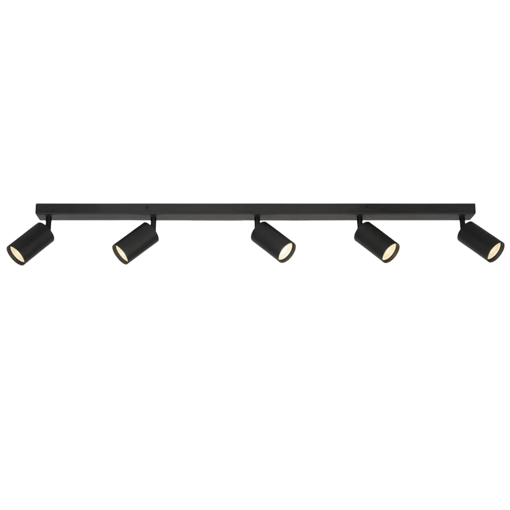 Telbix Picard 5 Light Spotlight Black - Image 3