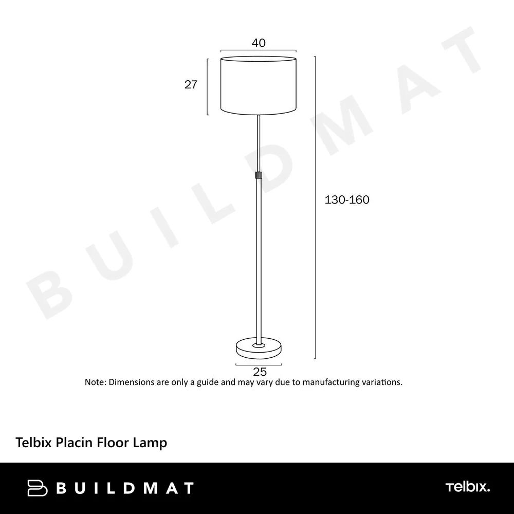 Telbix Placin Floor Lamp Antique Gold - Image 5