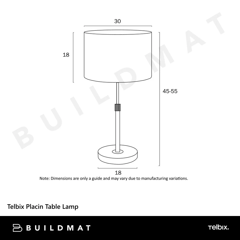Telbix Placin Table Lamp Antique Gold - Image 5