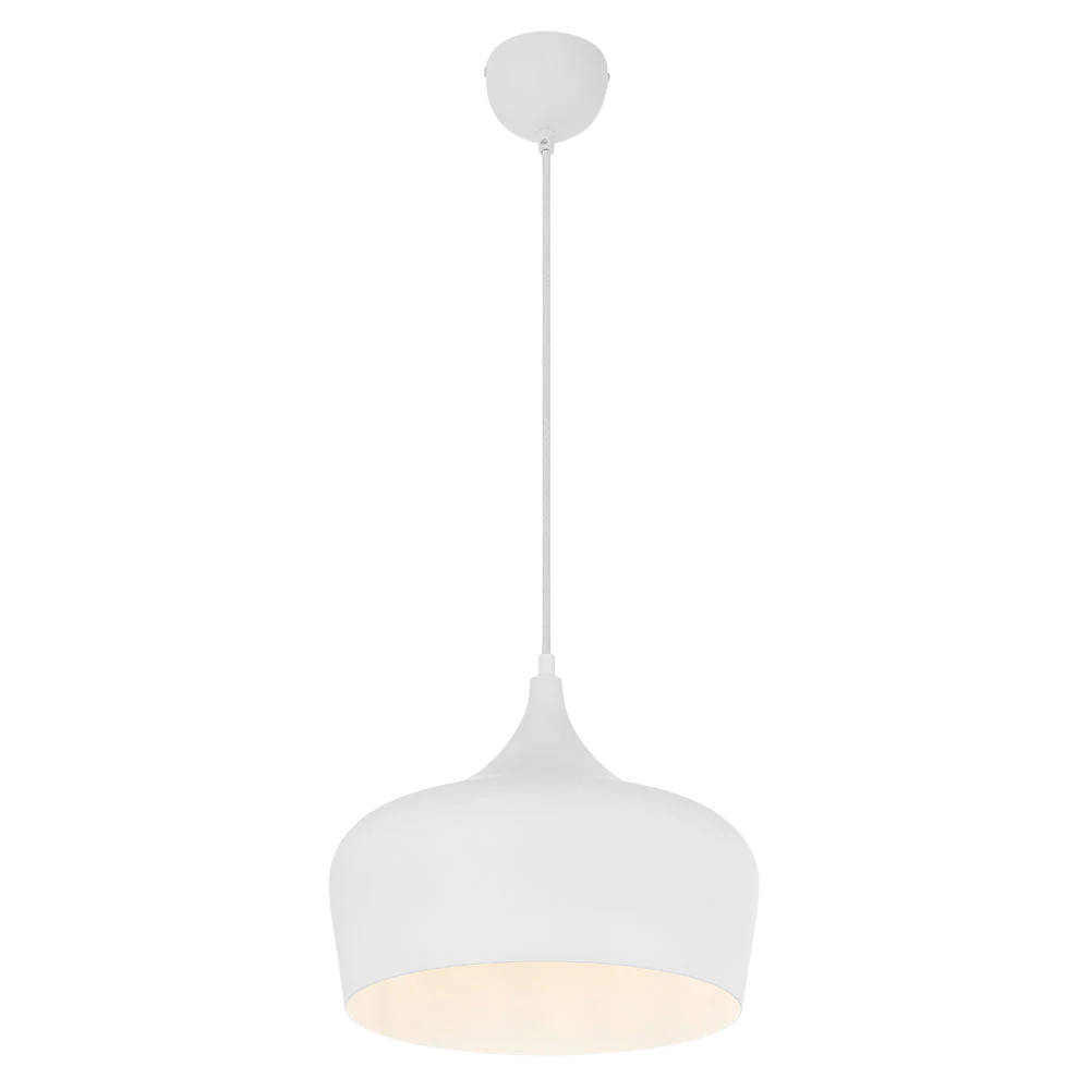 Telbix Polk 30 Pendant White Brushed