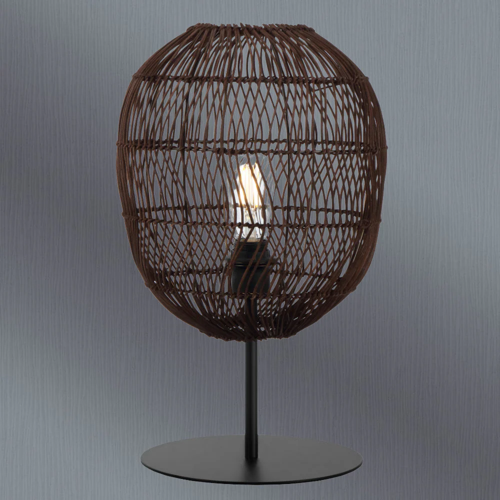Telbix Rana 30 Table Lamp Brown - Image 2