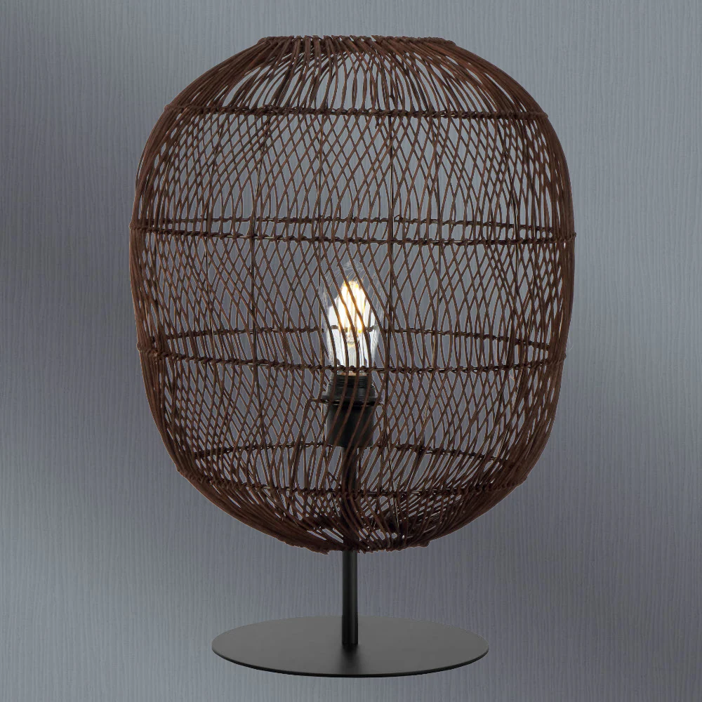 Telbix Rana 40 Table Lamp Brown - Image 2