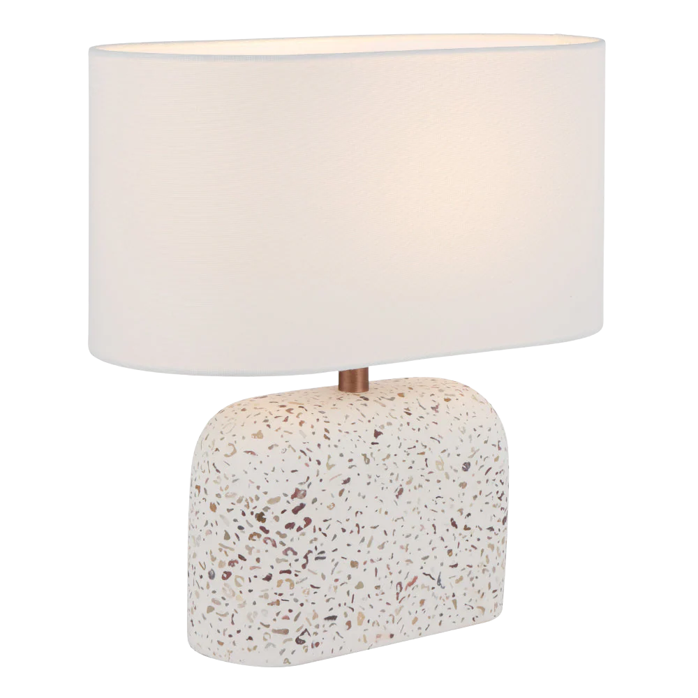 Telbix Reano Table Lamp White Terrazzo - Image 5