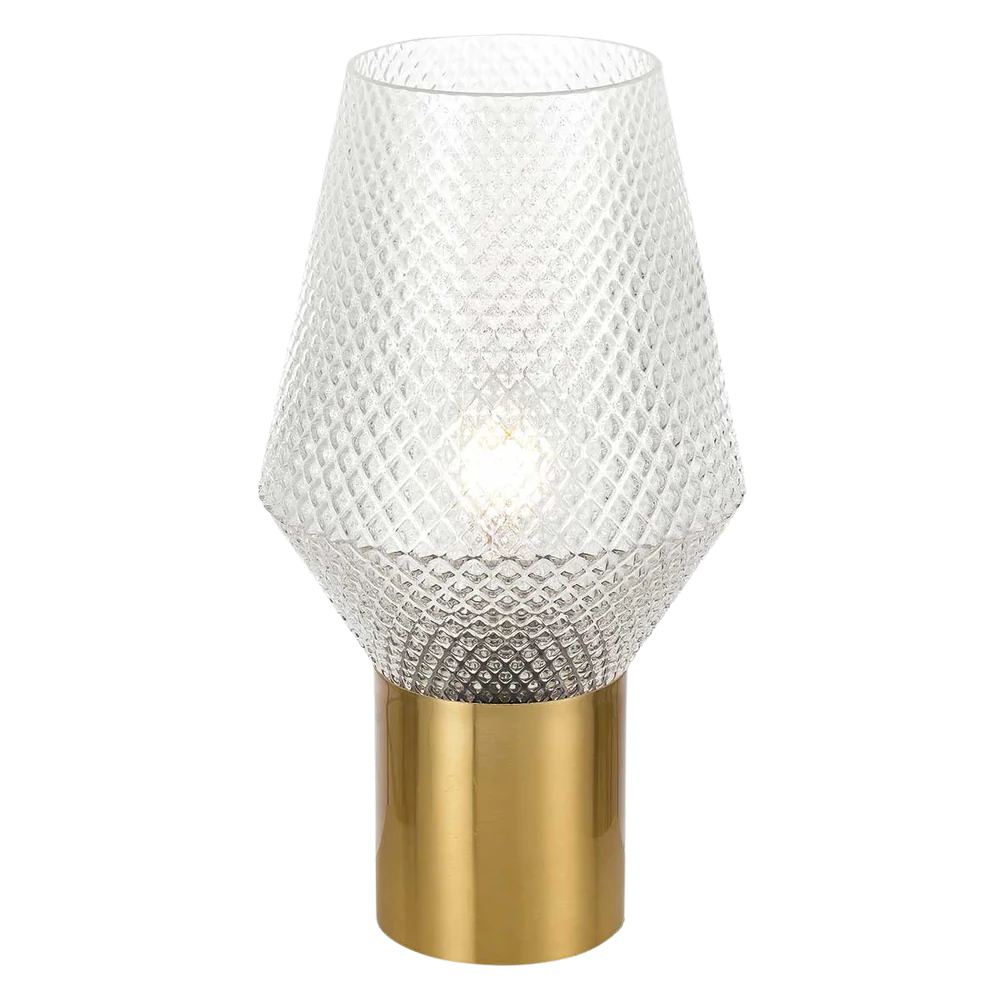 Telbix Rene Table Lamp Clear Antique Gold - Image 5