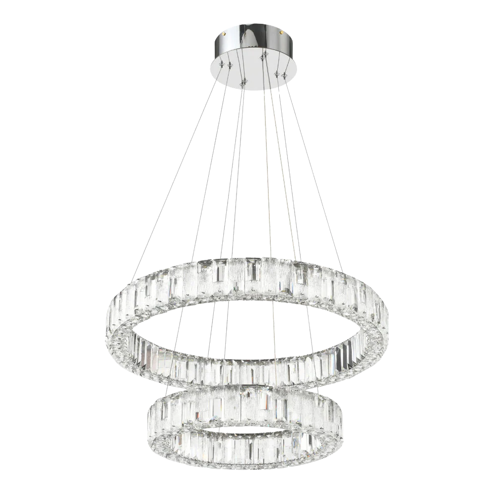 Telbix Rias 2 Tier Pendant Chrome - Image 3