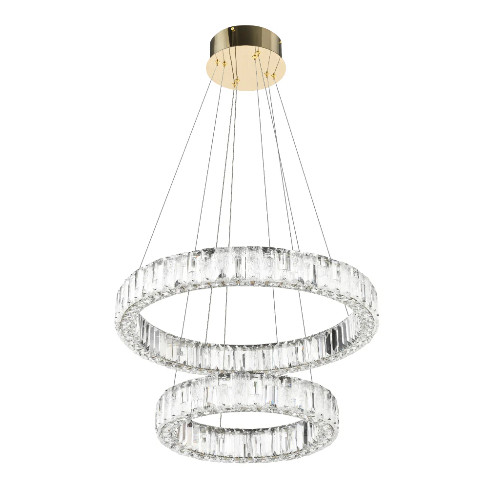 Telbix Rias 2 Tier Pendant Gold - Image 5