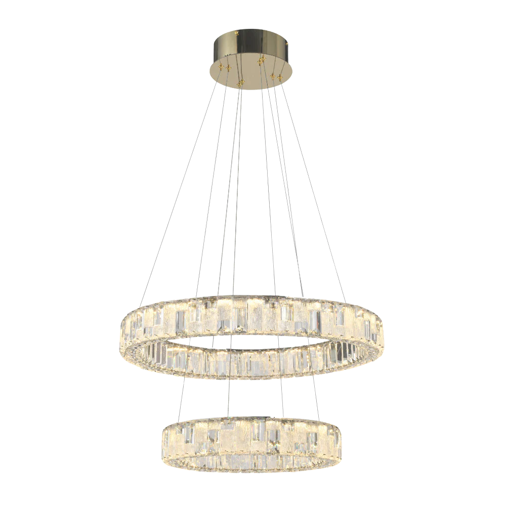 Telbix Rias 2 Tier Pendant Gold - Image 8