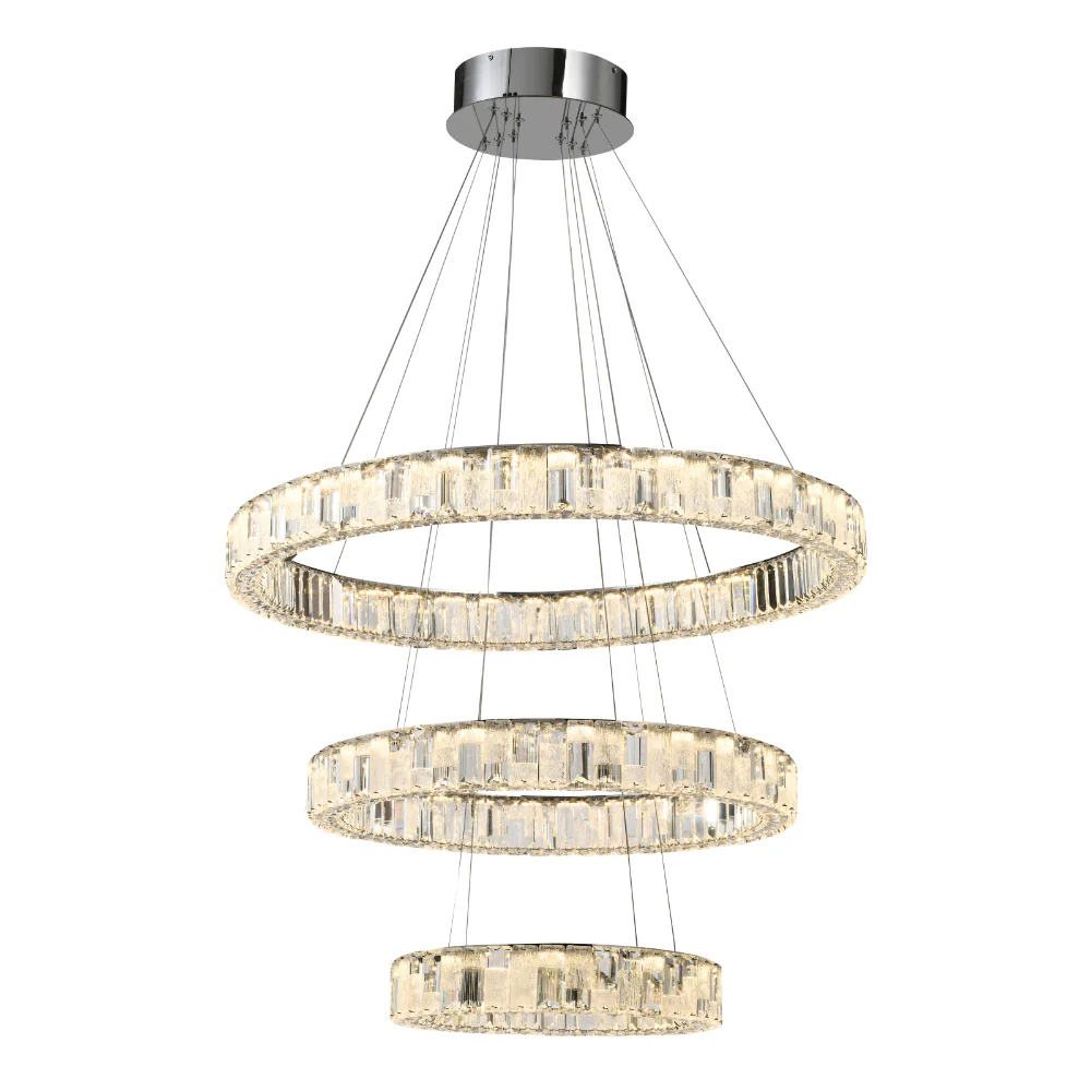Telbix Rias 3 Tier Pendant Chrome - Image 4
