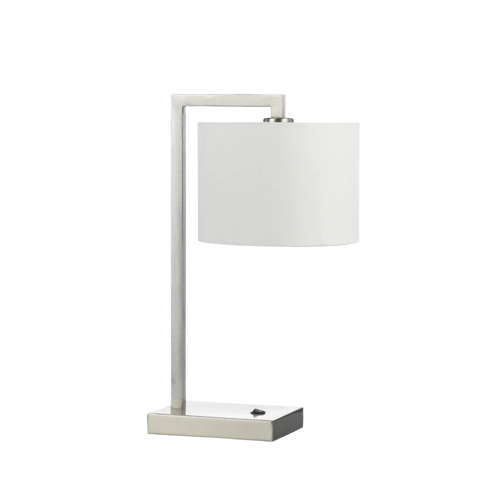 Telbix Sala Table Lamp Nickel White - Image 3