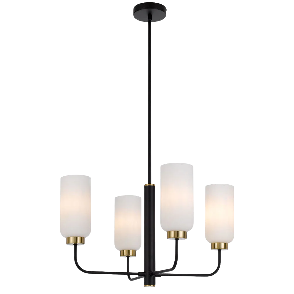 Telbix Sebring 4 Lights Pendant Black Opal Matt - Image 5