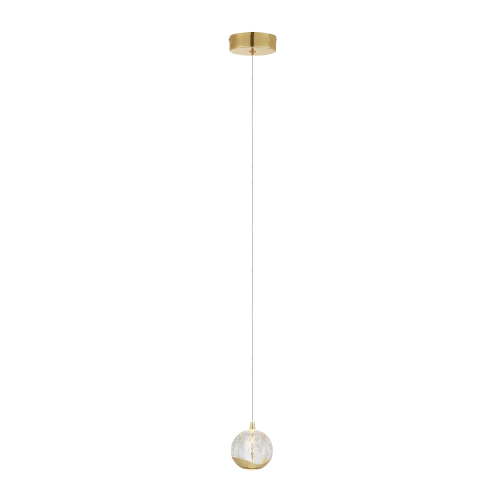 Telbix Segovia 1 Light Pendant Gold