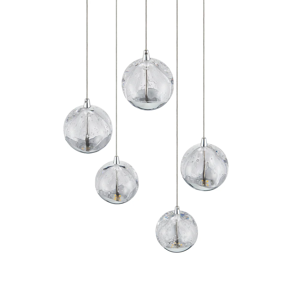 Telbix Segovia 5 Light Pendant Chrome - Image 5