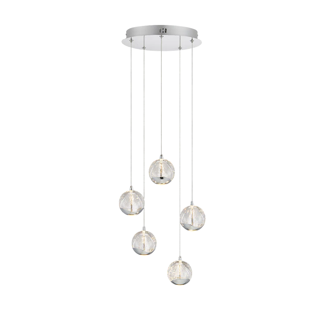 Telbix Segovia 5 Light Pendant Chrome - Image 8