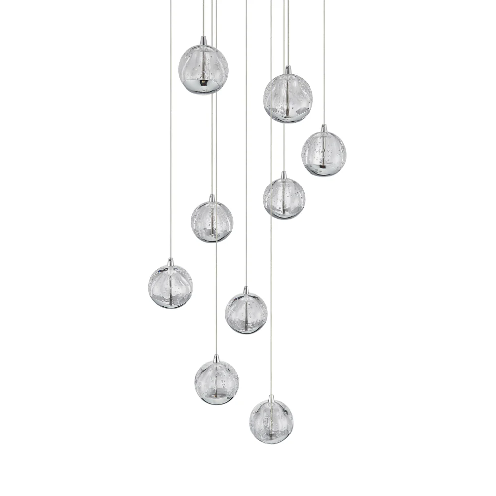Telbix Segovia 9 Light Pendant Chrome - Image 5