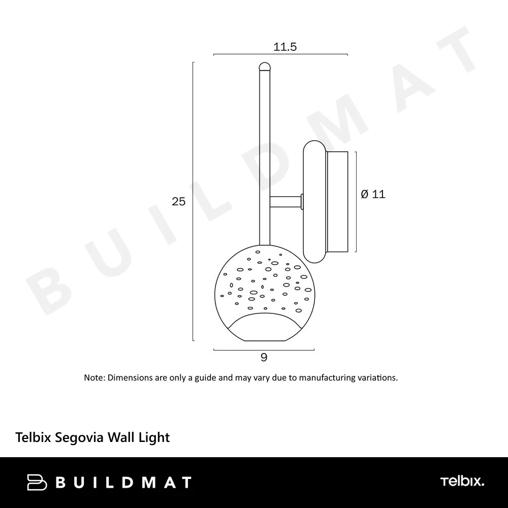 Telbix Segovia Wall Light Chrome - Image 5