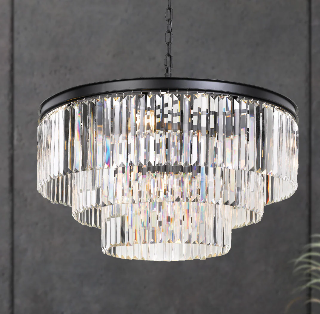 Telbix Serene 16 Lights Pendant Black - Image 2