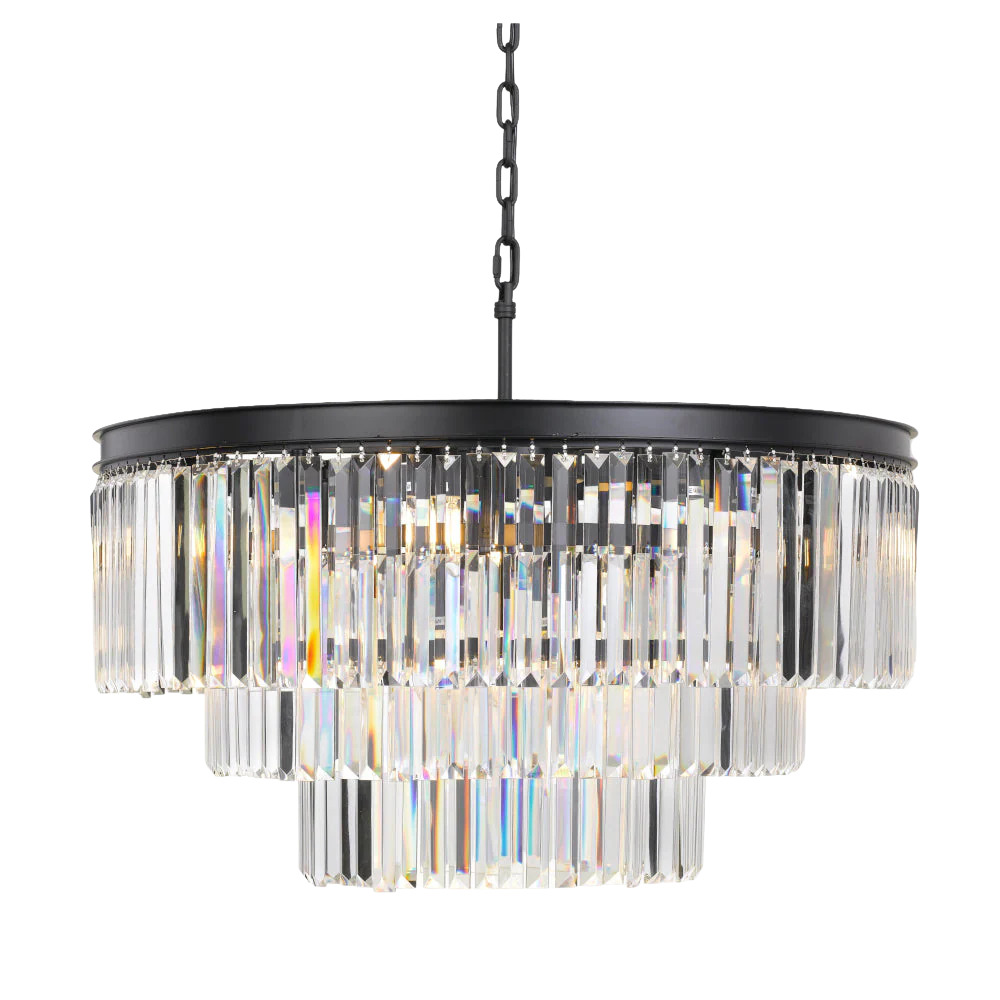 Telbix Serene 16 Lights Pendant Black - Image 3