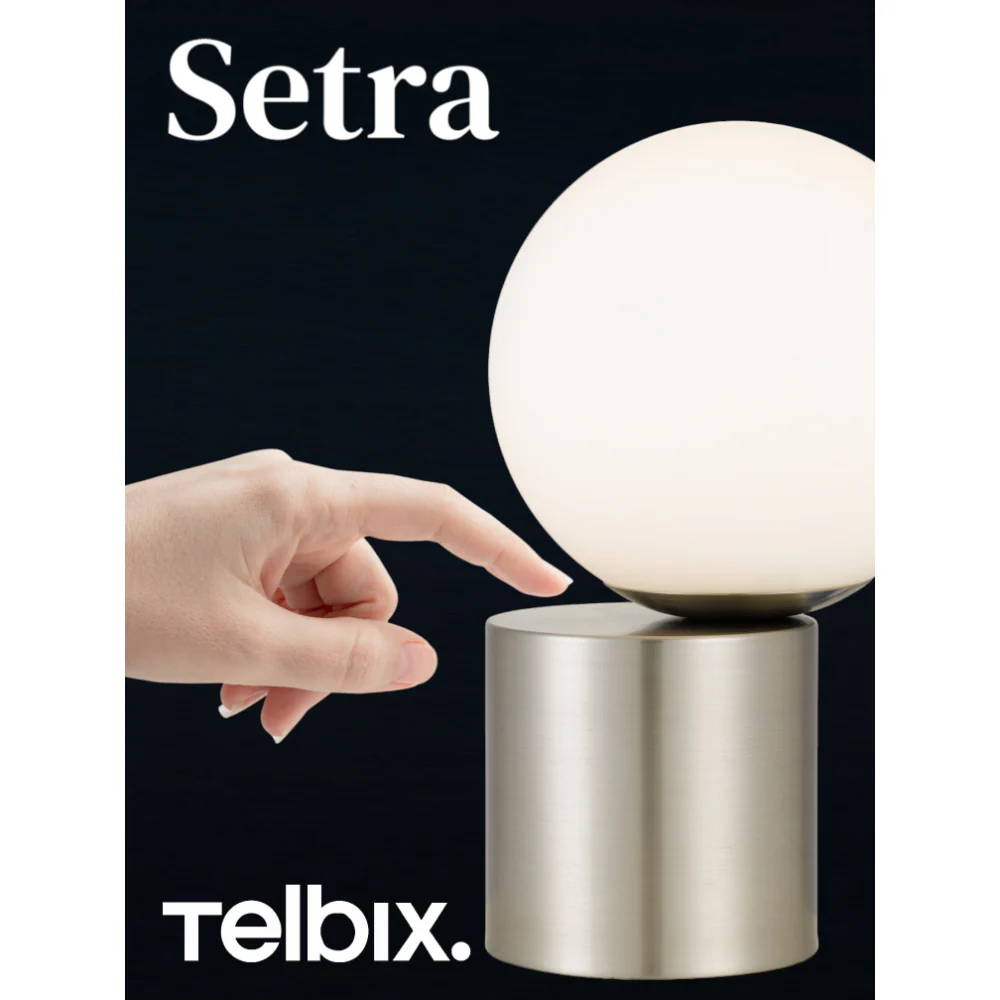 Telbix Setra Touch Table Lamp Nickel - Image 4
