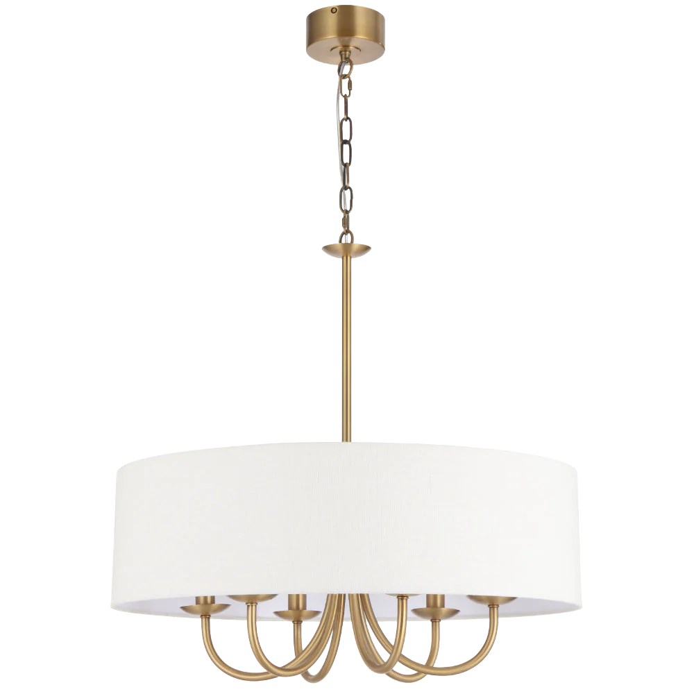 Telbix Shiron 6 Light Pendant Brass - Image 3