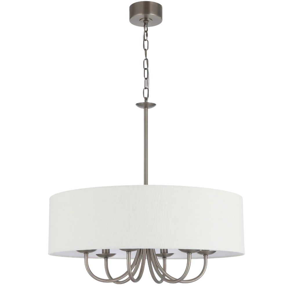 Telbix Shiron 6 Light Pendant Nickel