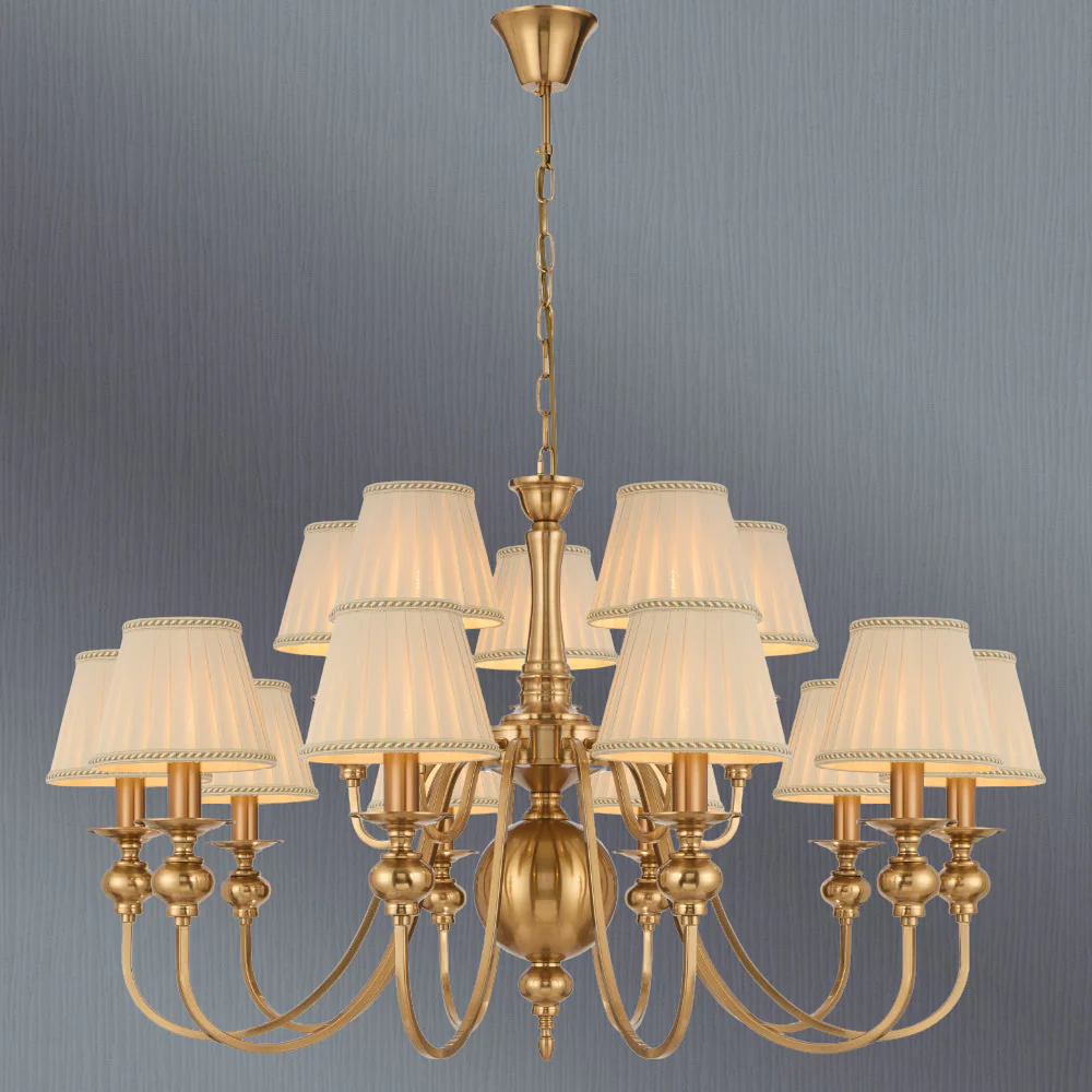 Telbix Siedel 15 Light Pendant With Shade Copper - Image 2
