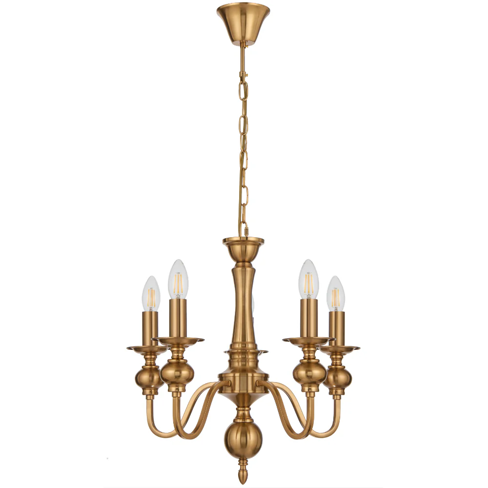 Telbix Siedel 5 Light Pendant Copper - Image 2
