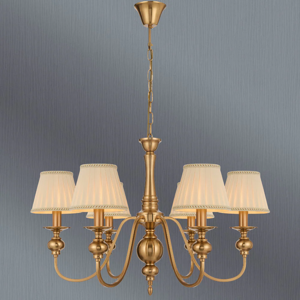Telbix Siedel 6 Light Pendant With Shade Copper - Image 2