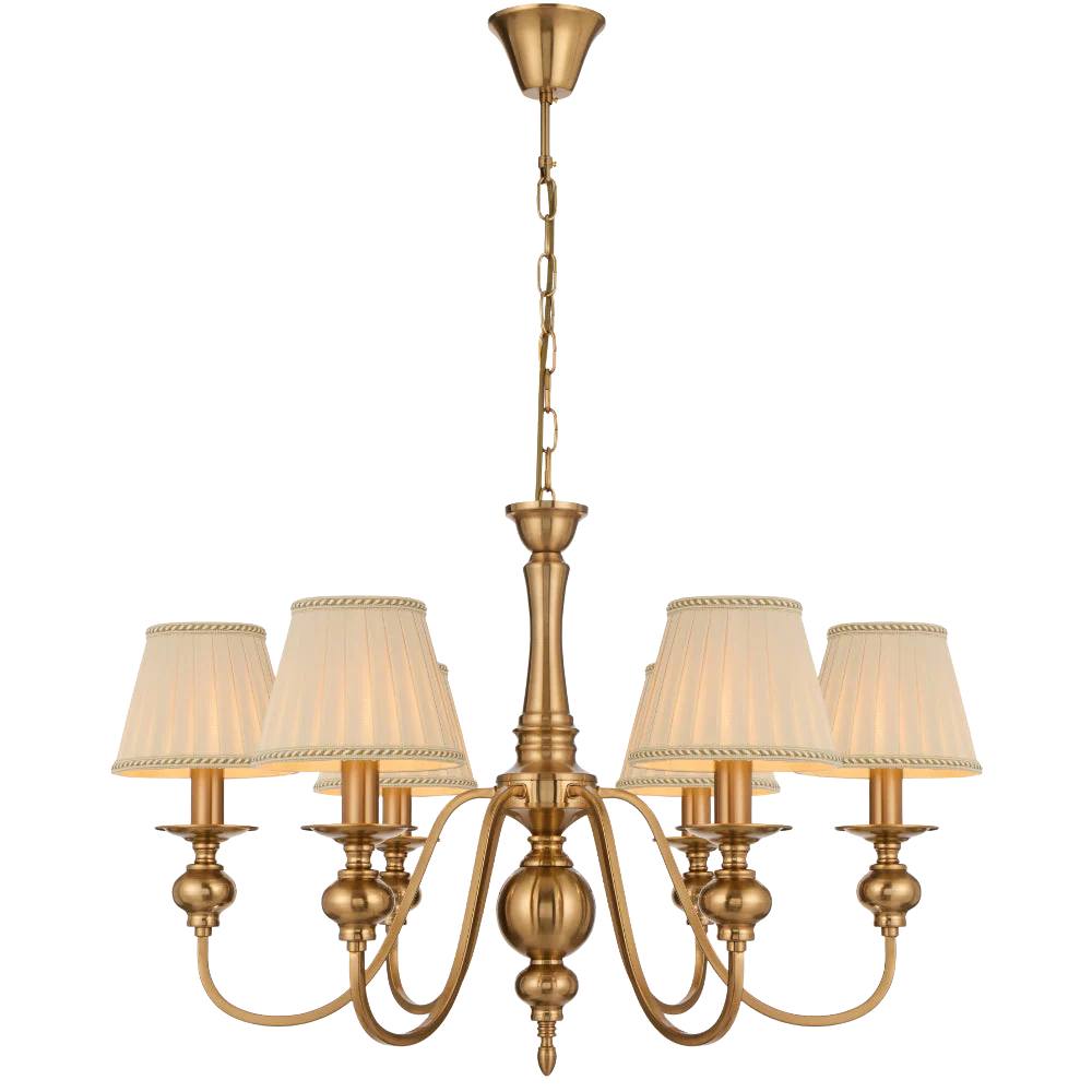Telbix Siedel 6 Light Pendant With Shade Copper - Image 5