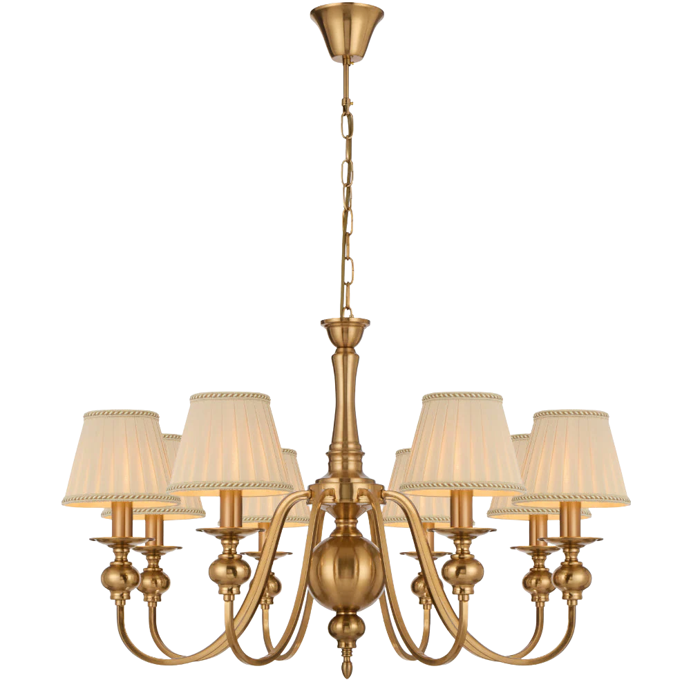 Telbix Siedel 8 Light Pendant With Shade Copper