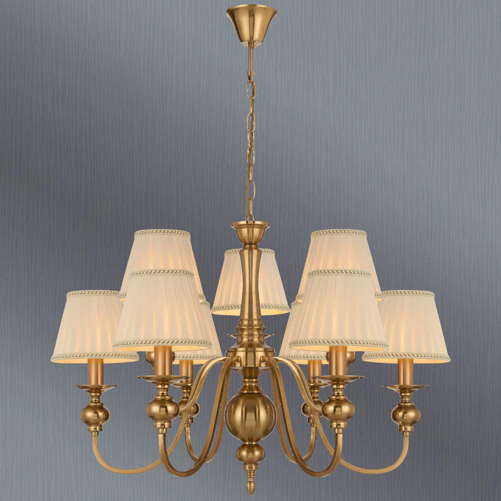 Telbix Siedel 9 Light Pendant With Shade Copper - Image 2