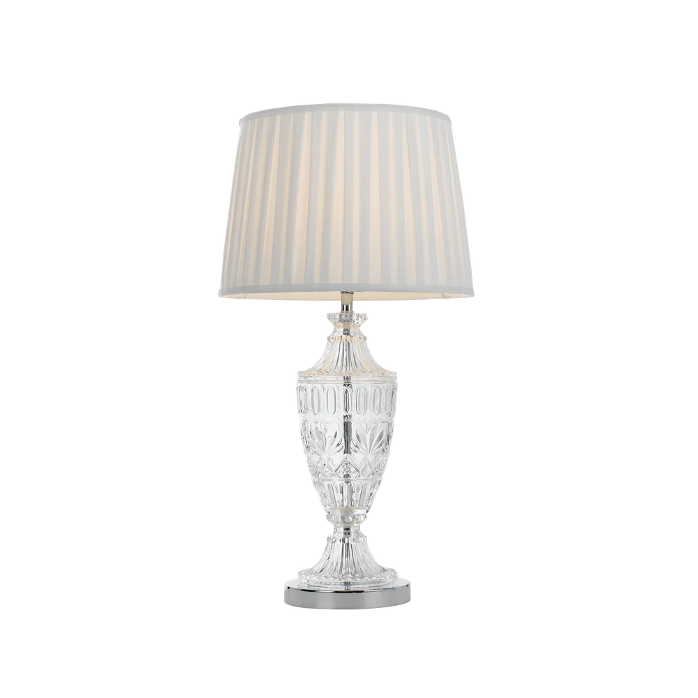 Telbix Sigrid Table Lamp Chrome White - Image 3