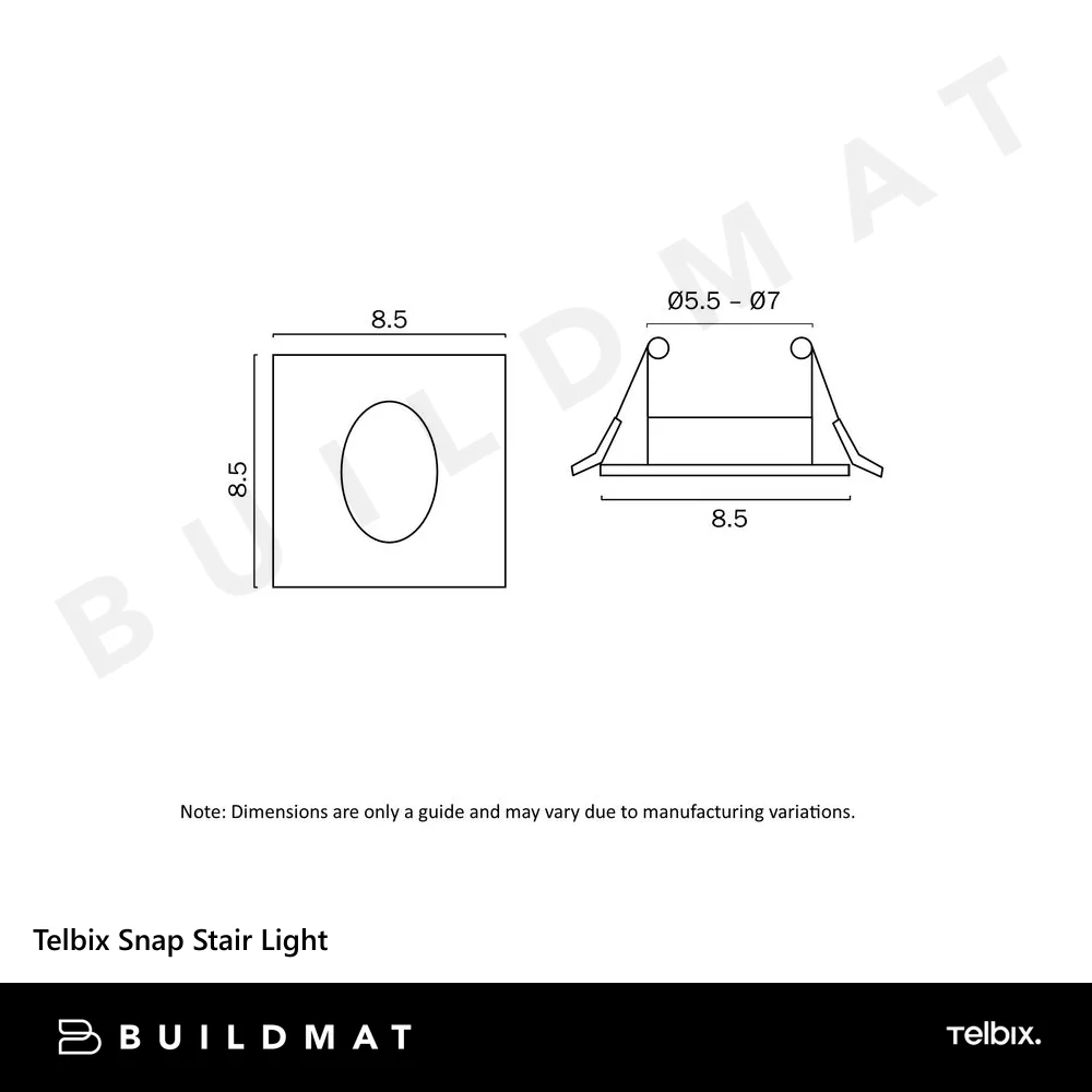 Telbix Snap Square Stair Light White - Image 4