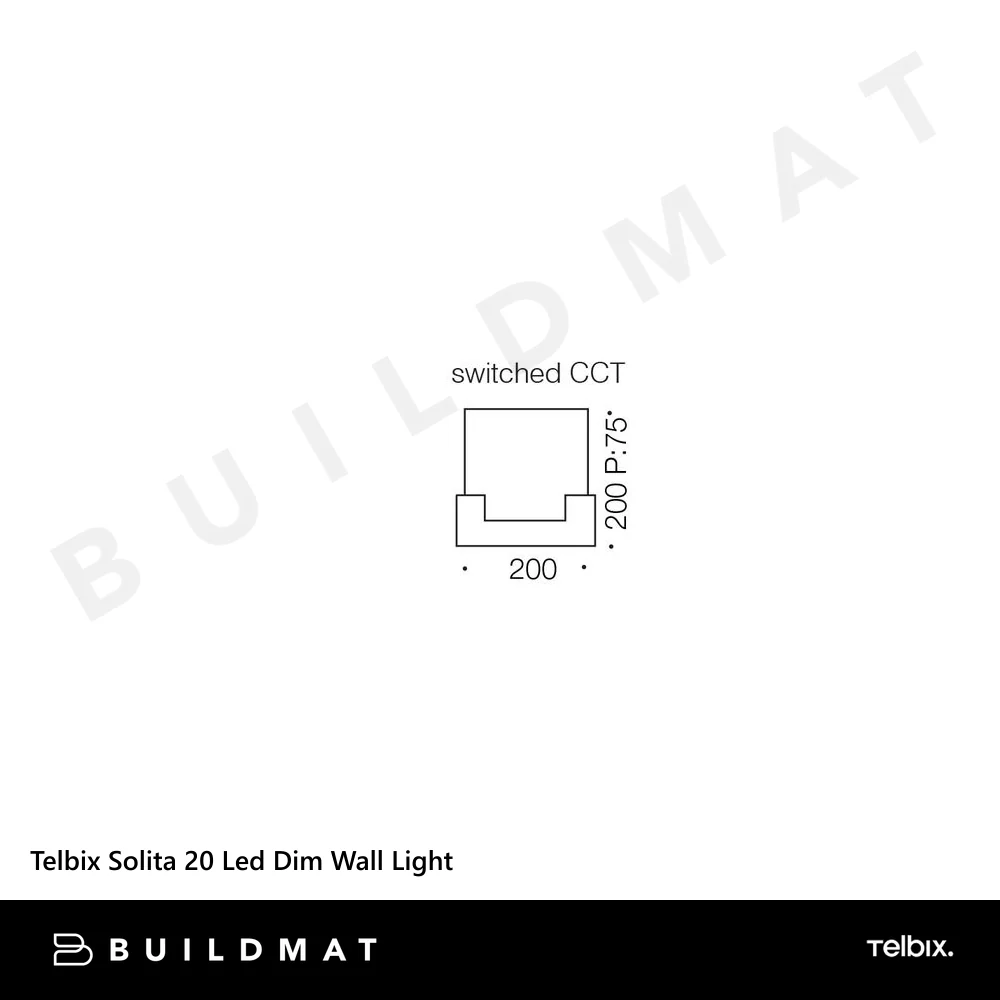 Telbix Solita 20 Led Dim Wall Light Black - Image 5