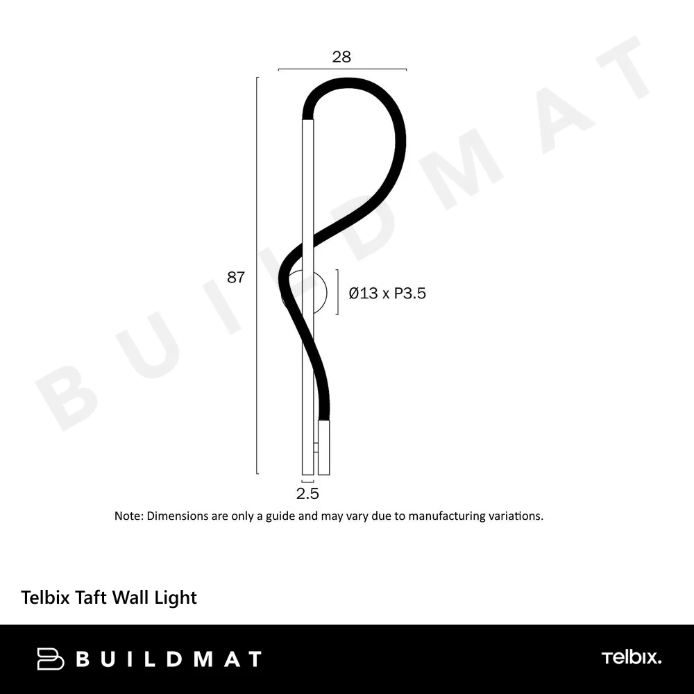 Telbix Taft Wall Light Gunmetal - Image 6
