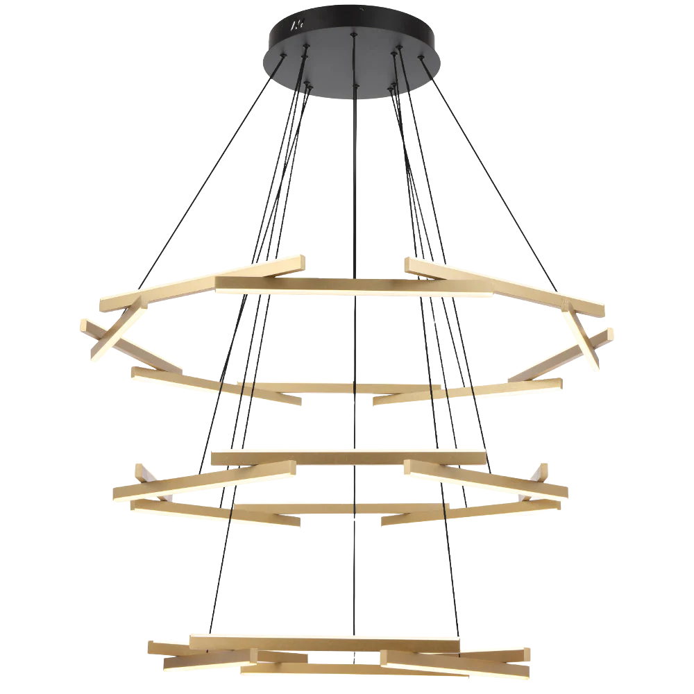 Telbix Tarson 3 Tier Pendant Black - Image 3