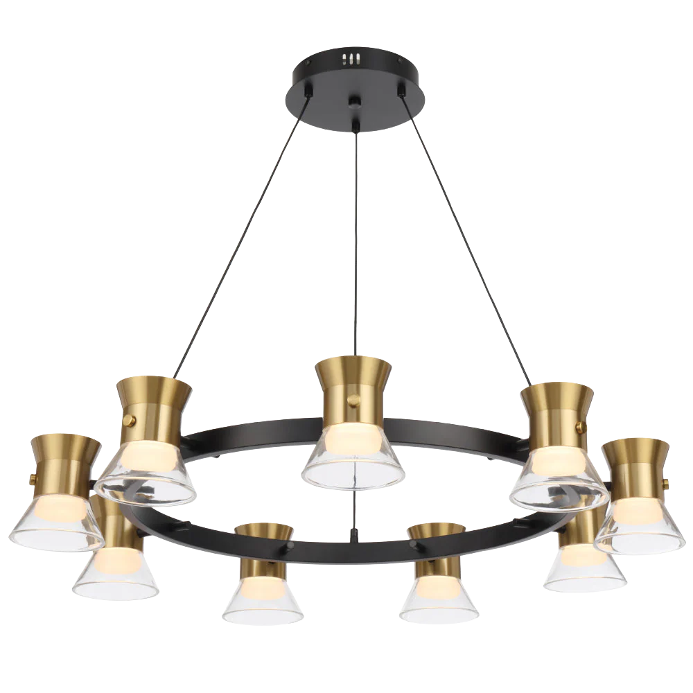 Telbix Tipico 9 Light Pendant Gold - Image 3
