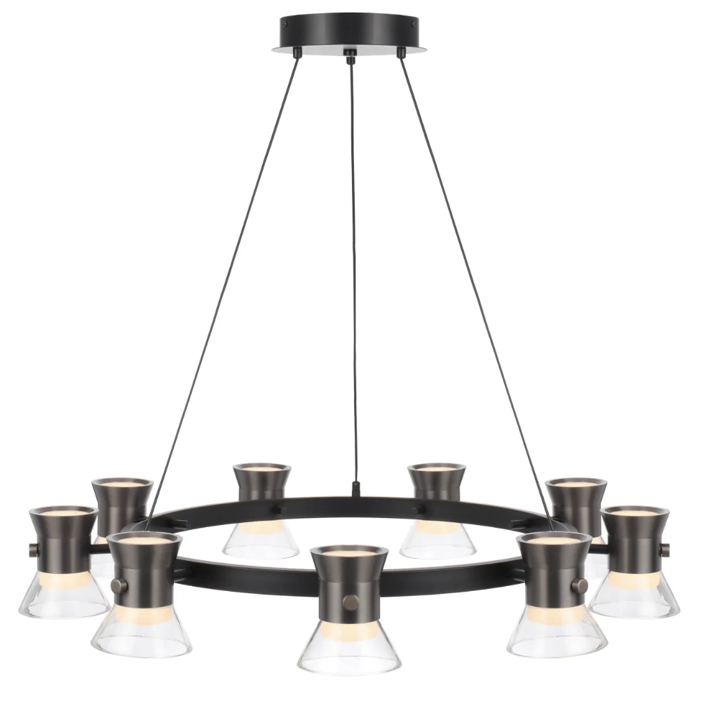Telbix Tipico 9 Light Pendant Gunmetal - Image 4