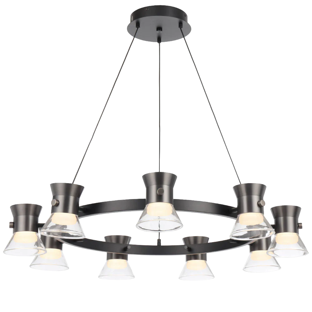 Telbix Tipico 9 Light Pendant Gunmetal - Image 7