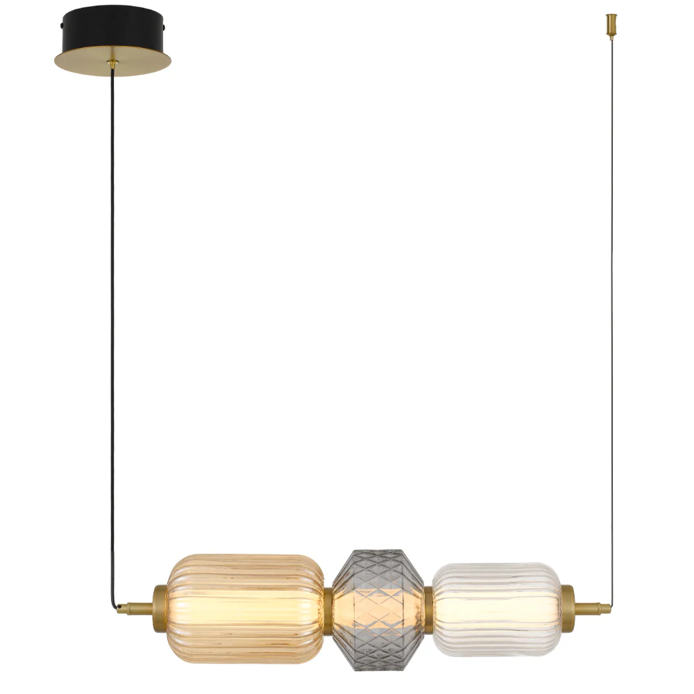 Telbix Torso 3 Light Pendant Brass - Image 6