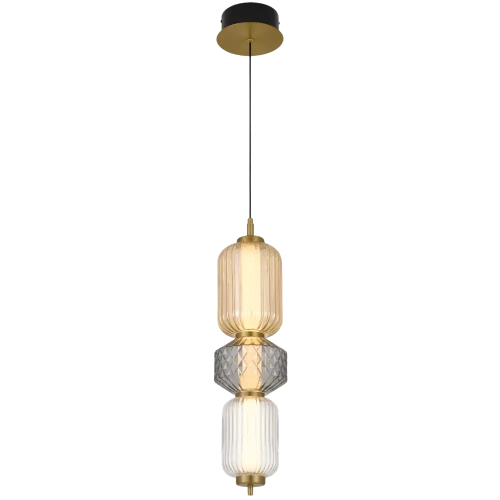 Telbix Torso 3 Light Pendant Brass - Image 8