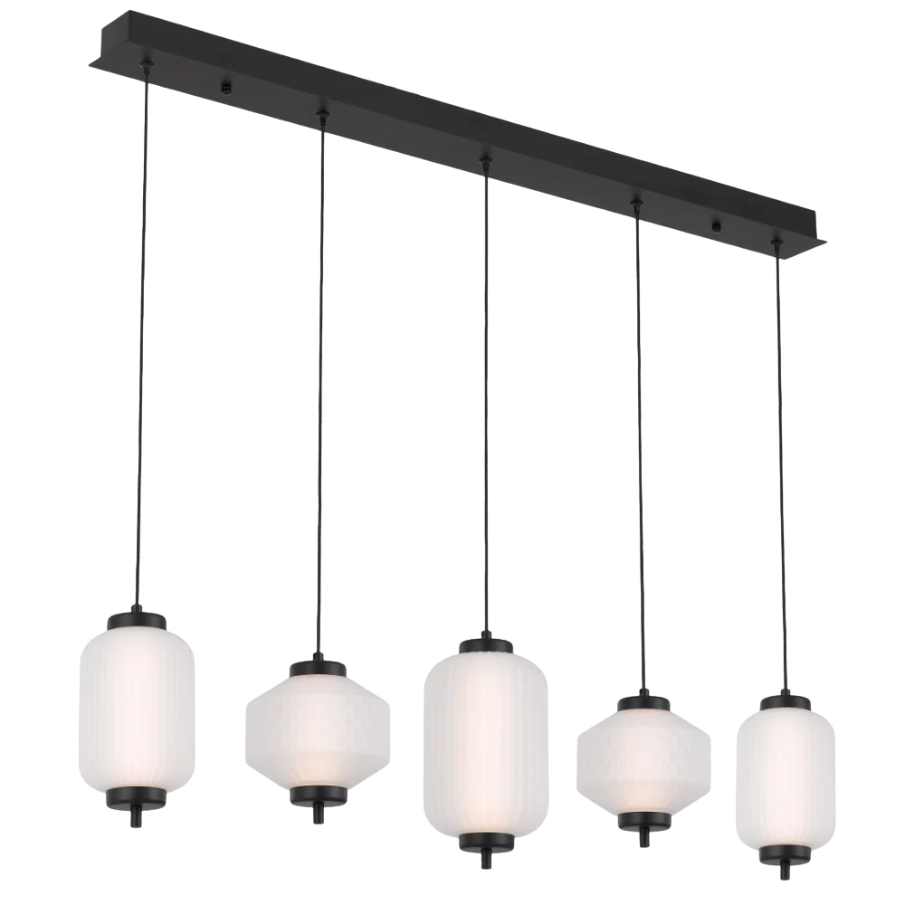 Telbix Torso 5 Light Bar Pendant Black - Image 7
