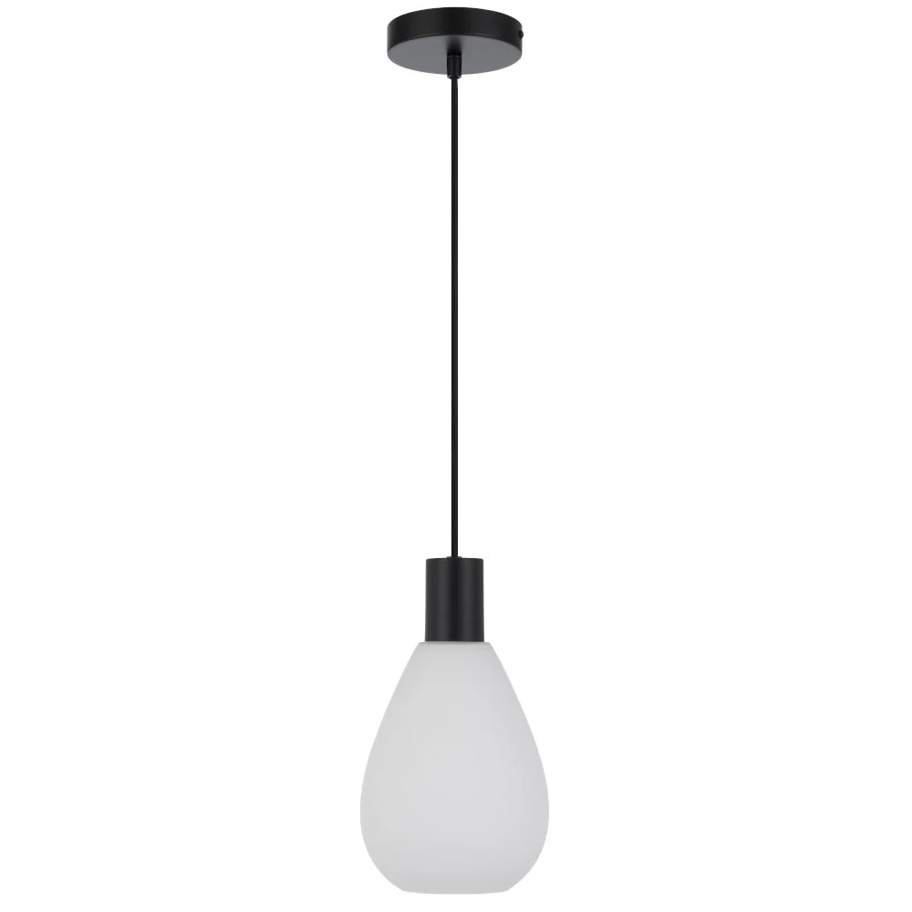 Telbix Tresor 1 Light Pendant Black Opal Matt - Image 4