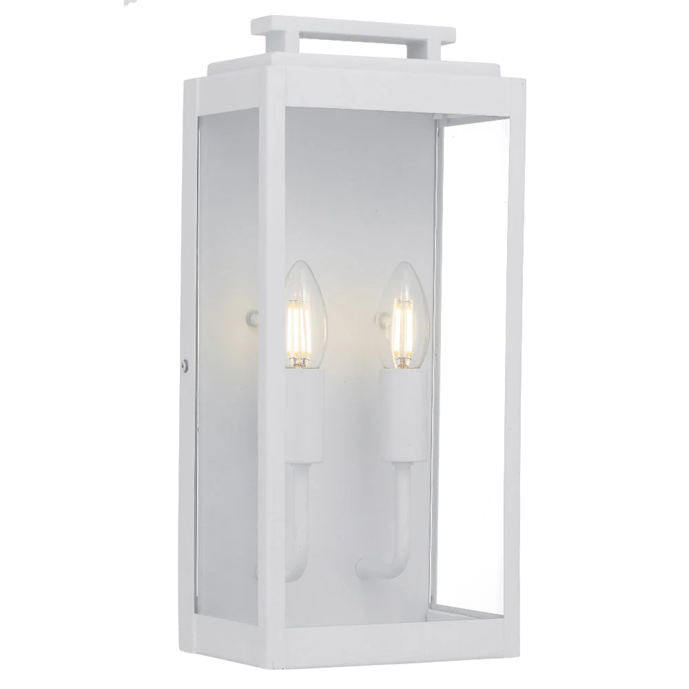 Telbix Truman 2 Light Exterior Wall Light White - Image 3
